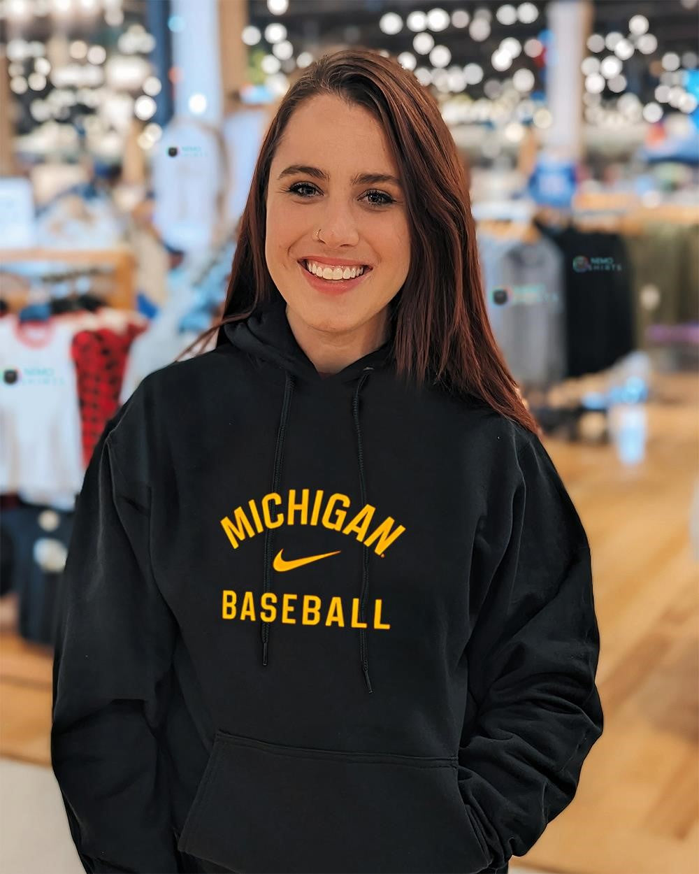 Michigan Wolverines baseball logo shirt