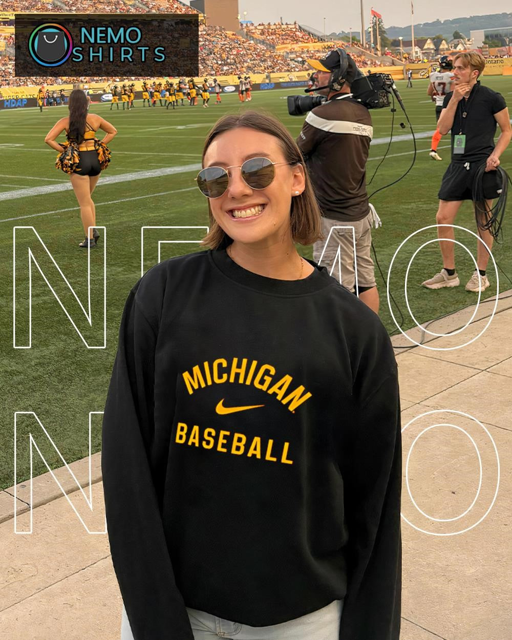 Michigan Wolverines baseball logo shirt