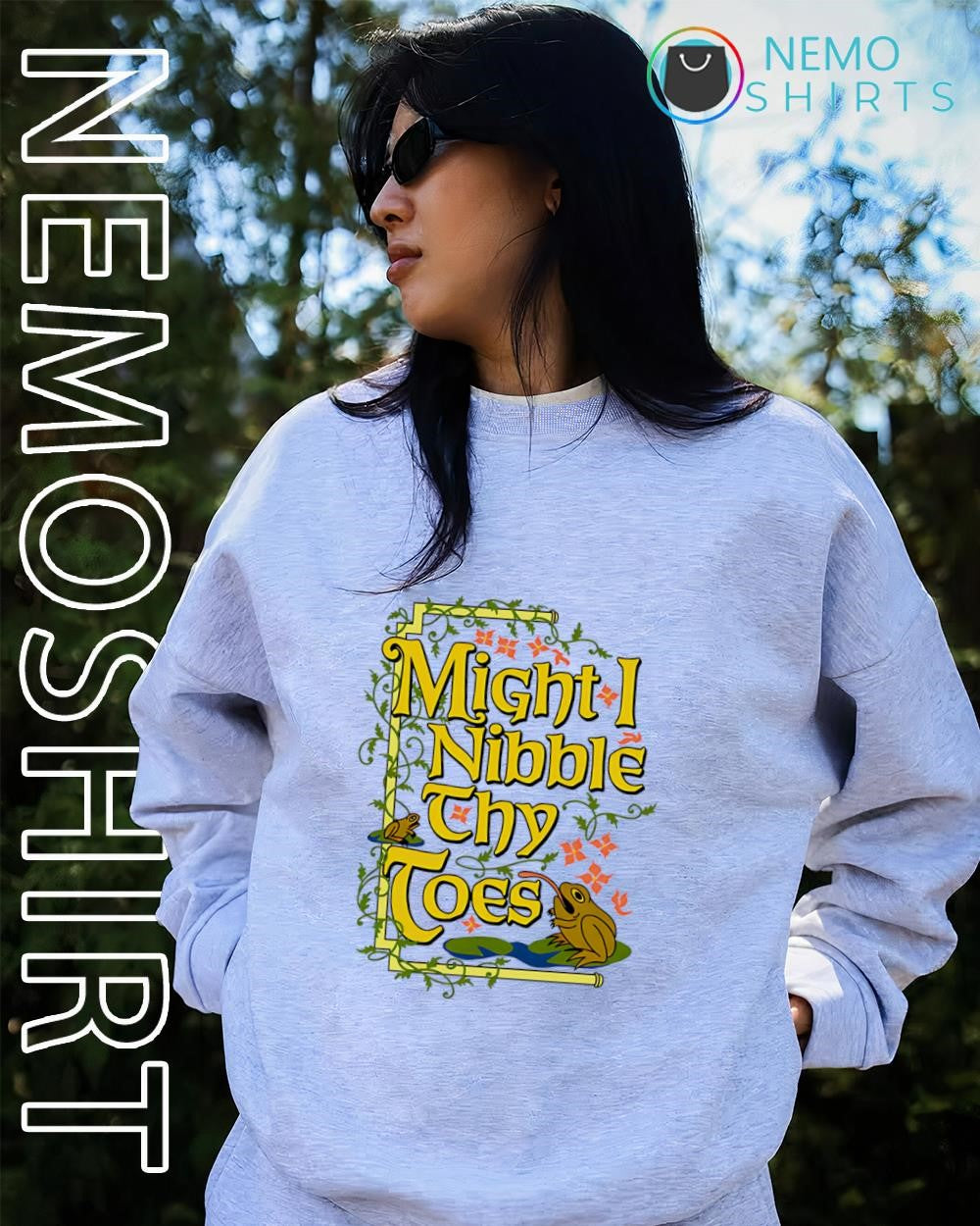Might I nibble thy toes frogs shirt