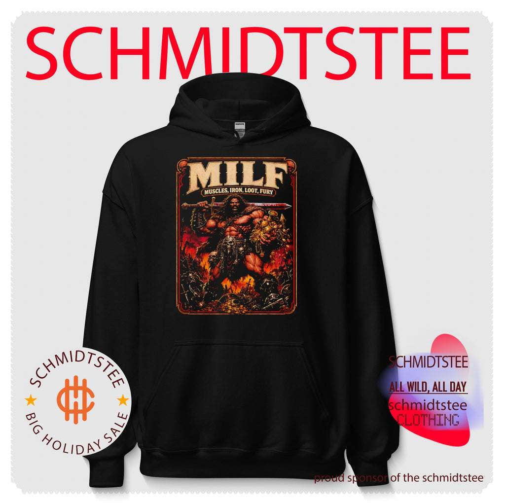 Milf Muscles Iron Loot Fury Barbarian Warrior shirt