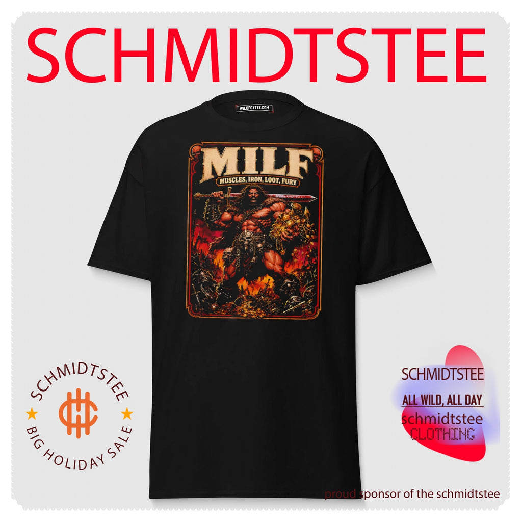 Milf Muscles Iron Loot Fury Barbarian Warrior shirt