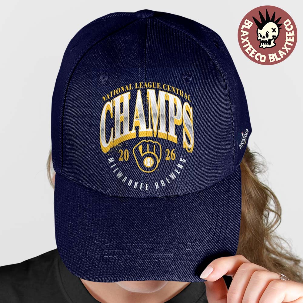 Milwaukee Brewers 2026 MLB 2026 NL Central Division Champions Locker Room Cap Hat Snapback