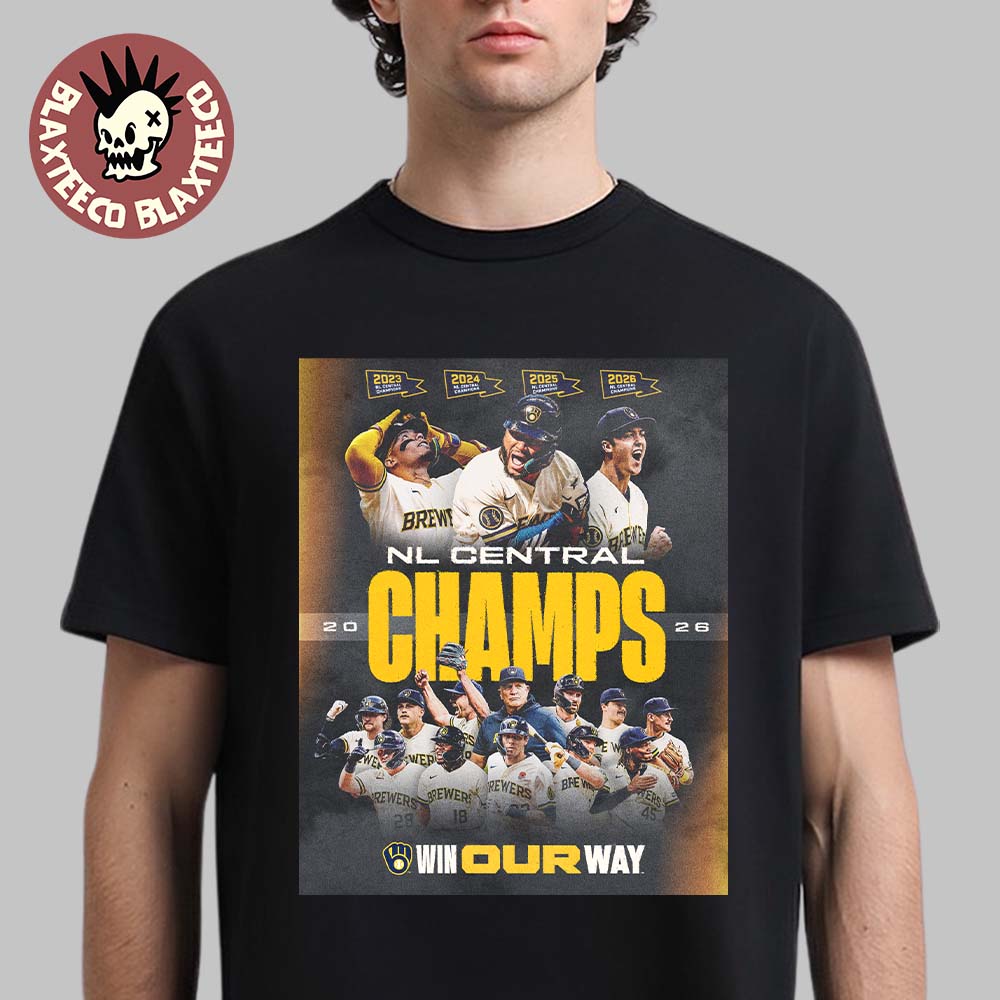 Milwaukee Brewers 2026 MLB NL Central Champions Win Our Way Unisex T-Shirt
