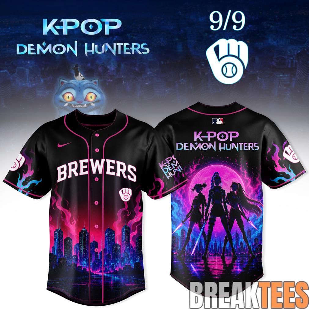 Milwaukee Brewers x KPop Demon Hunters Night 2026 Baseball Jersey