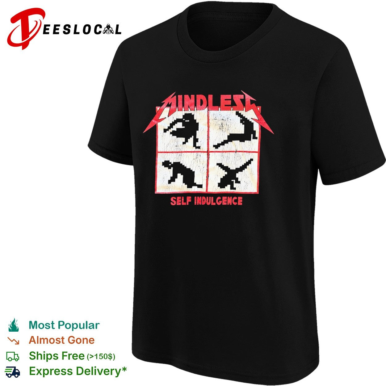 Mindless Self Indulgence pixel figures shirt