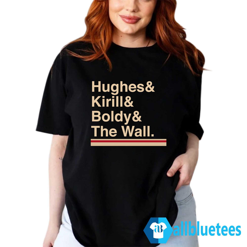 Minnesota Hockey Hughes Kirill Boldy The Wall Shirt