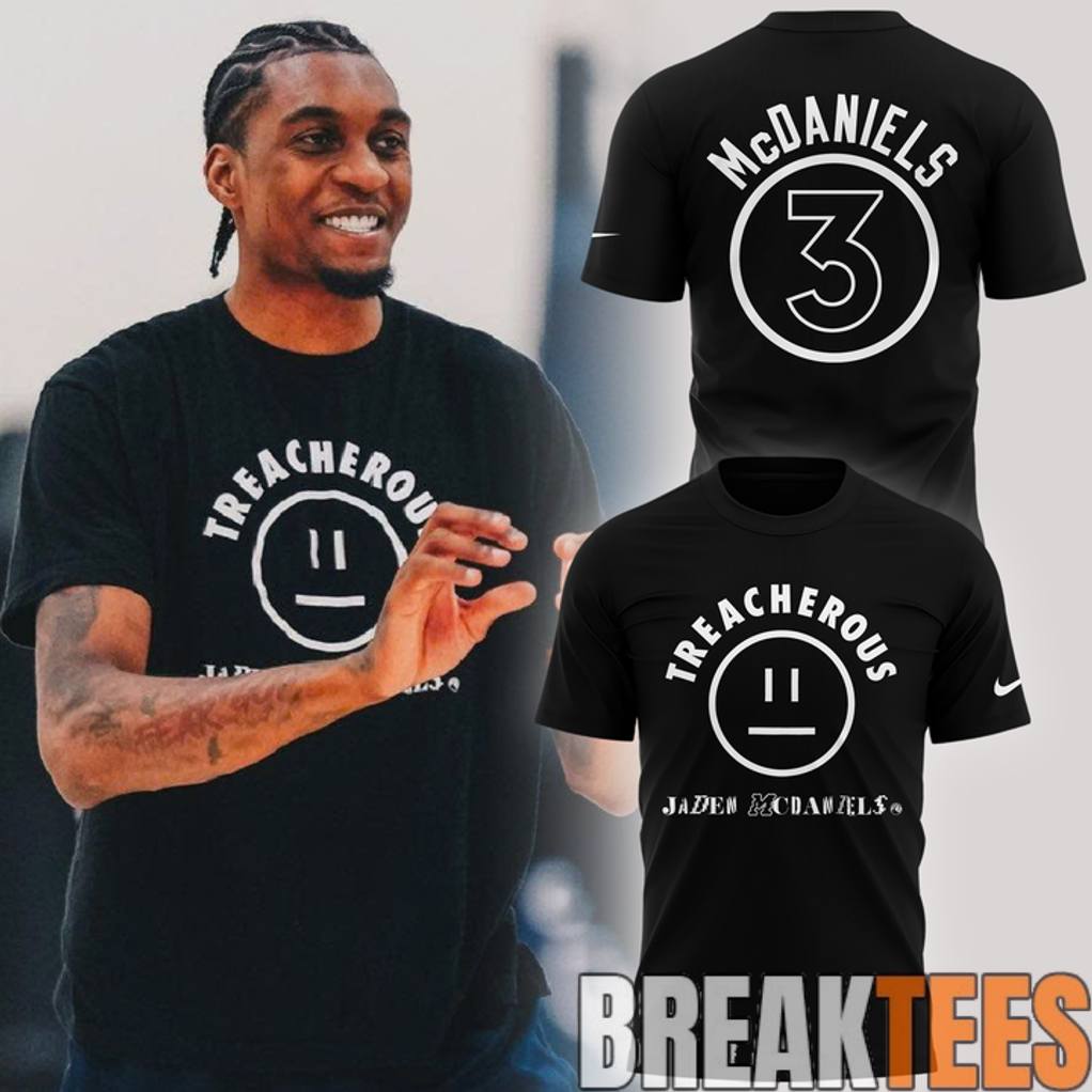 Minnesota Timberwolves Jaden McDaniels TREACHEROUS Special T-Shirt 2026