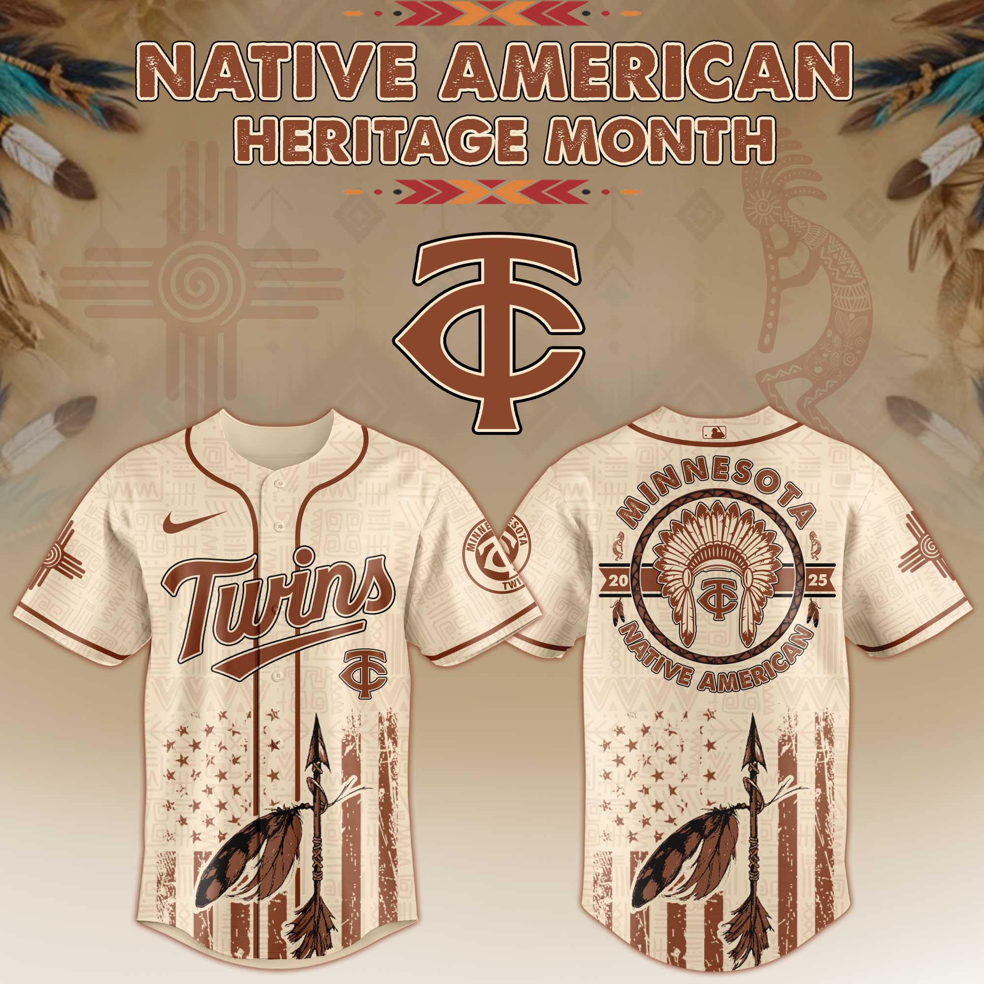 Minnesota Twins Native American Heritage Month Jersey 2025