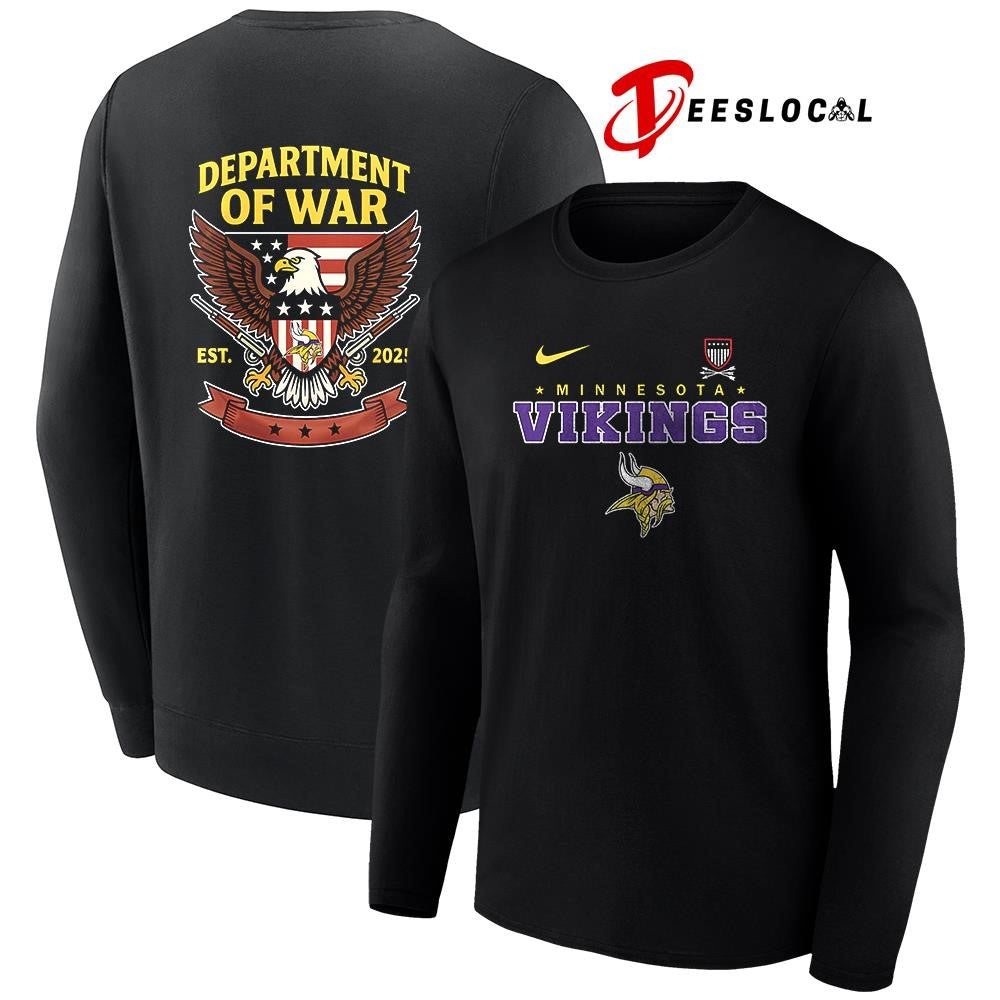 Minnesota Vikings x Department of War eagle logo shirt