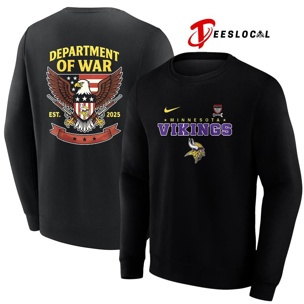 Minnesota Vikings x Department of War eagle logo shirt