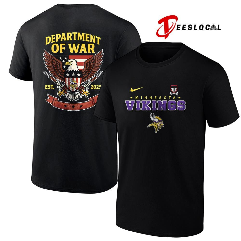 Minnesota Vikings x Department of War eagle logo shirt