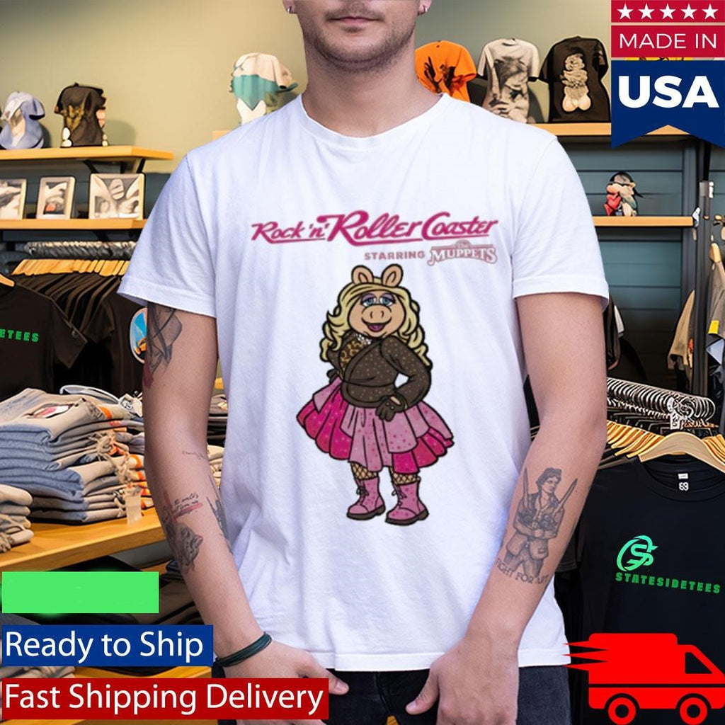 Miss Piggy Rockin’ Roller Coaster Rhinestone Shirt