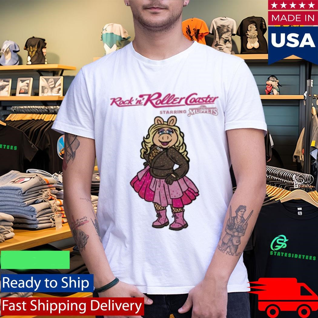 Miss Piggy Rockin’ Roller Coaster Rhinestone Shirt