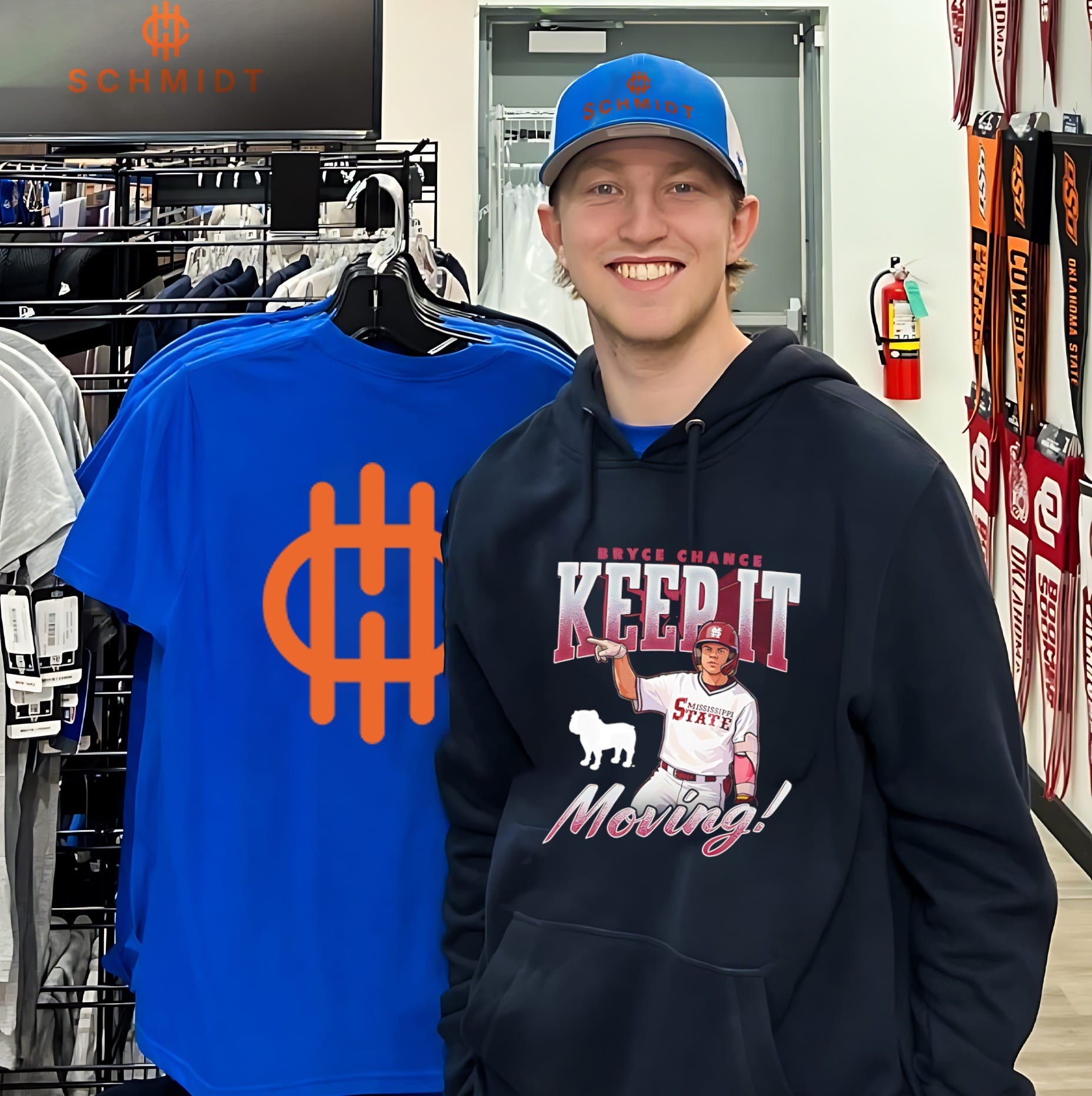 Mississippi State baseball Bryce Chance Keep it moving shirt
