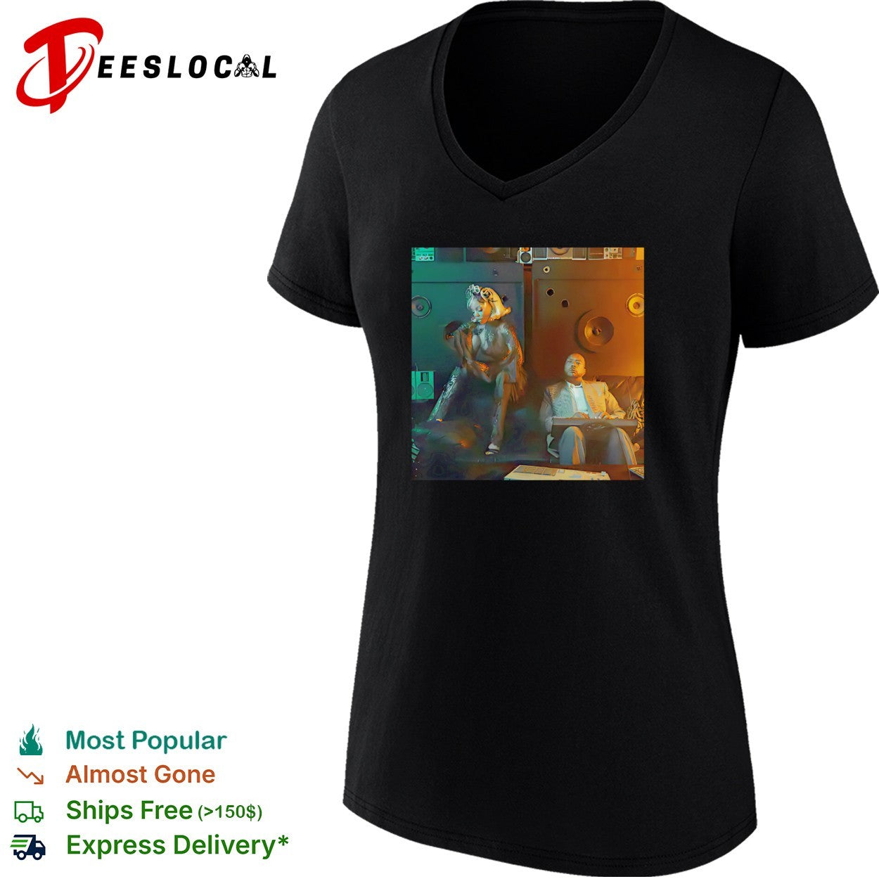 Missy Elliott Timbaland hip hop music studio shirt