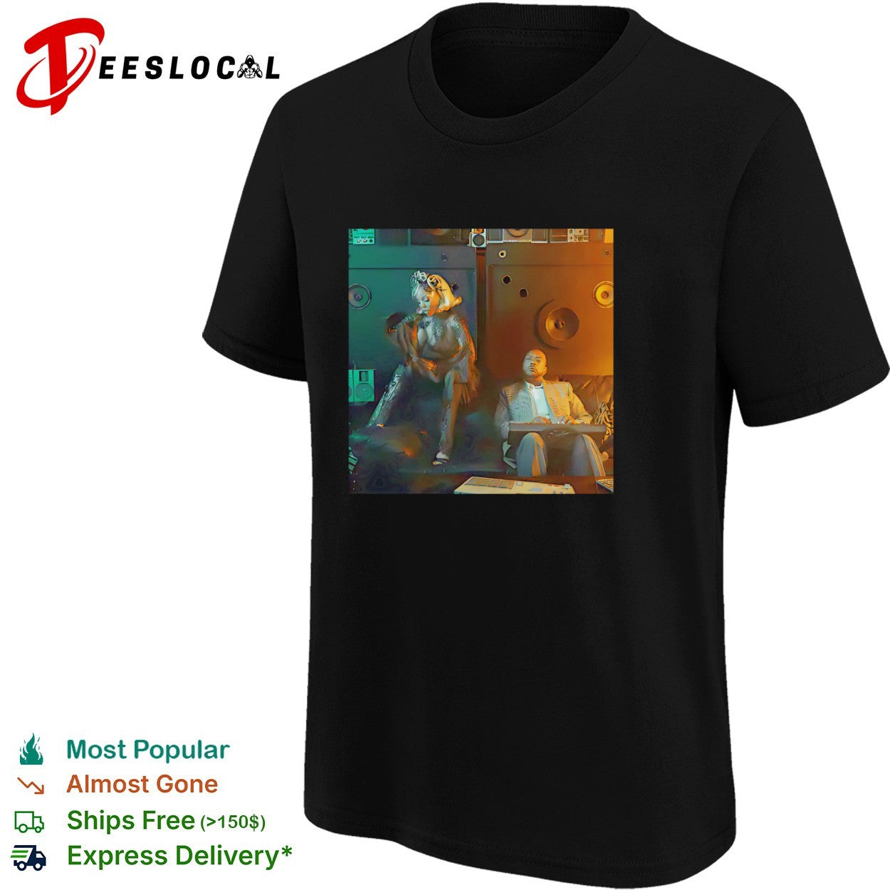 Missy Elliott Timbaland hip hop music studio shirt