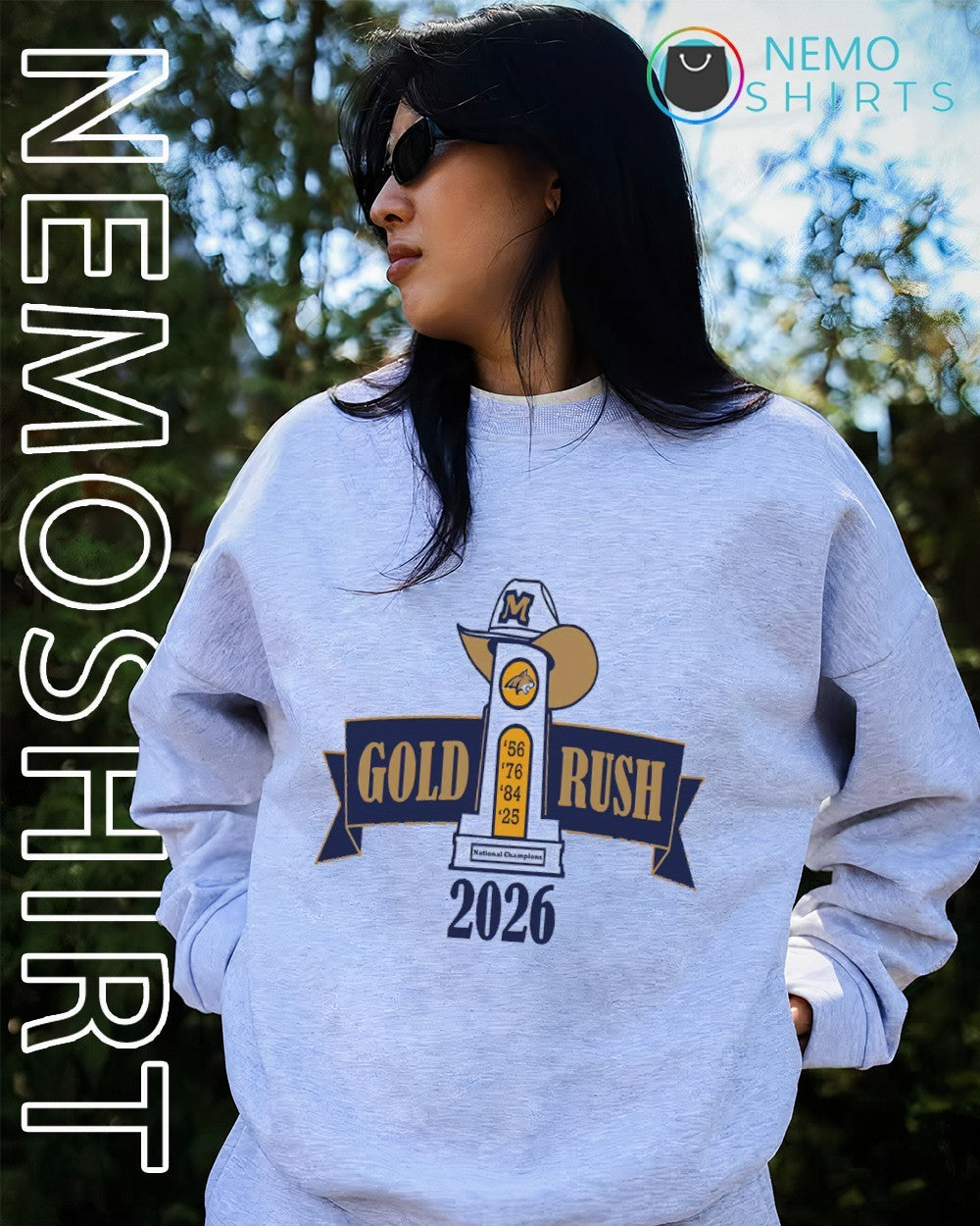 Montana State Bobcats gold rush 2026 national champions shirt