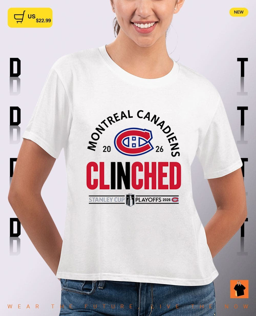 Montreal Canadiens Hockey Clinched Stanley Cup Playoffs 2026 shirt