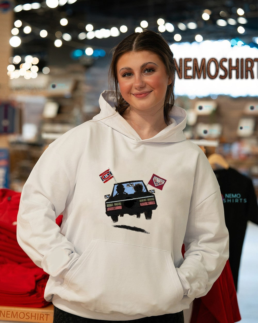 Montreal hockey men and women players on Monday shirt