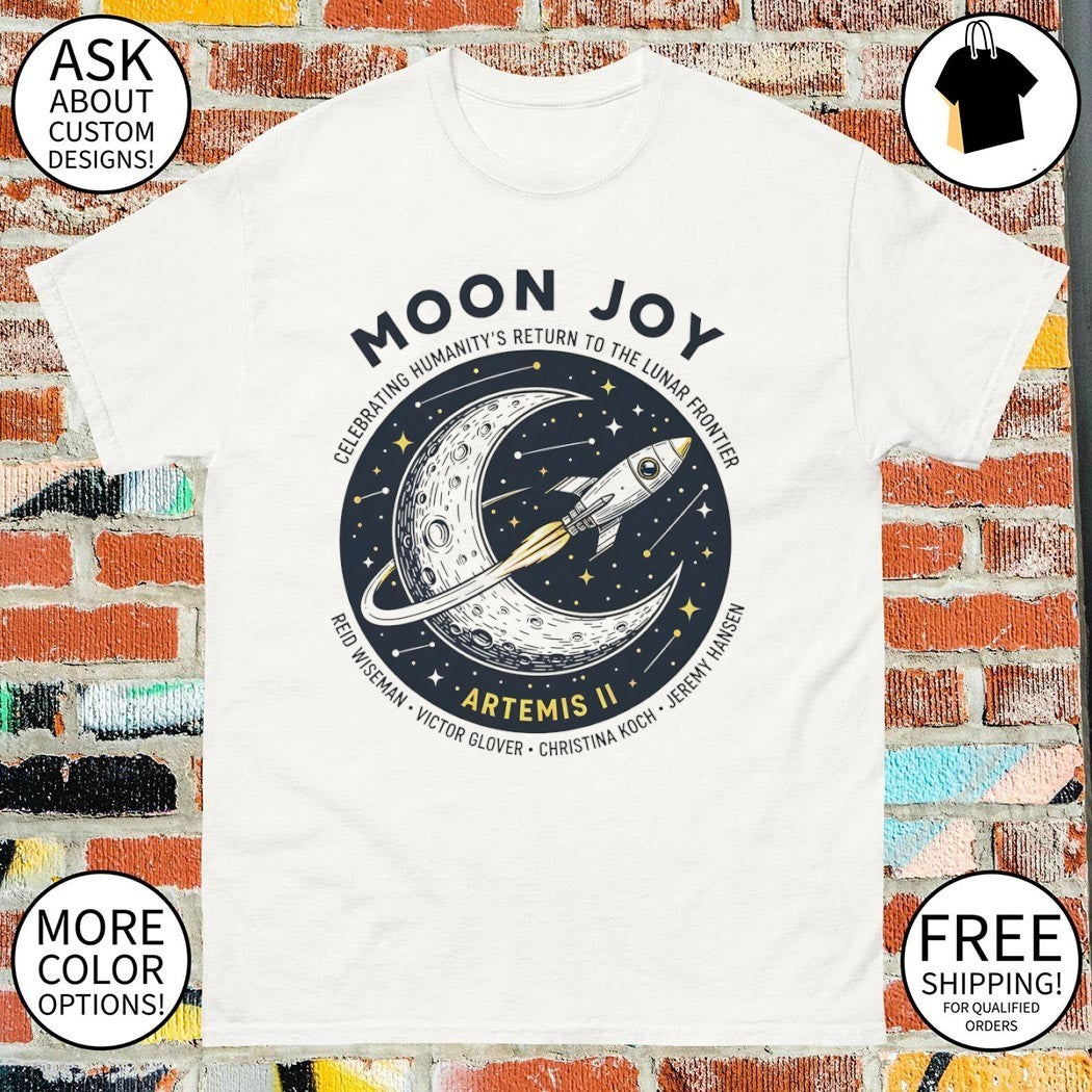 Moon Joy Artemis II Lunar Mission celebrating humanity’s return to the lunar frontier shirt