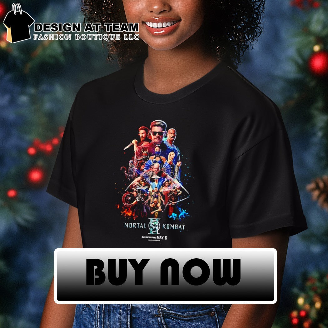 Mortal Kombat II Johnny Cage only in theaters May 8 shirt