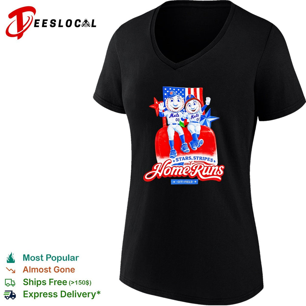 Mr Met and Mrs Met New York Mets Citi Field shirt
