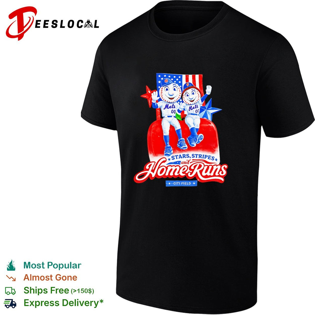 Mr Met and Mrs Met New York Mets Citi Field shirt