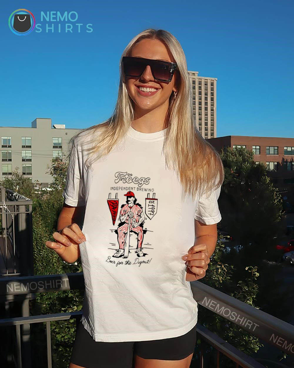 Mr. Keystone Philadelphia Phillies Troegs Independent Brewing beer for the Dugout shirt