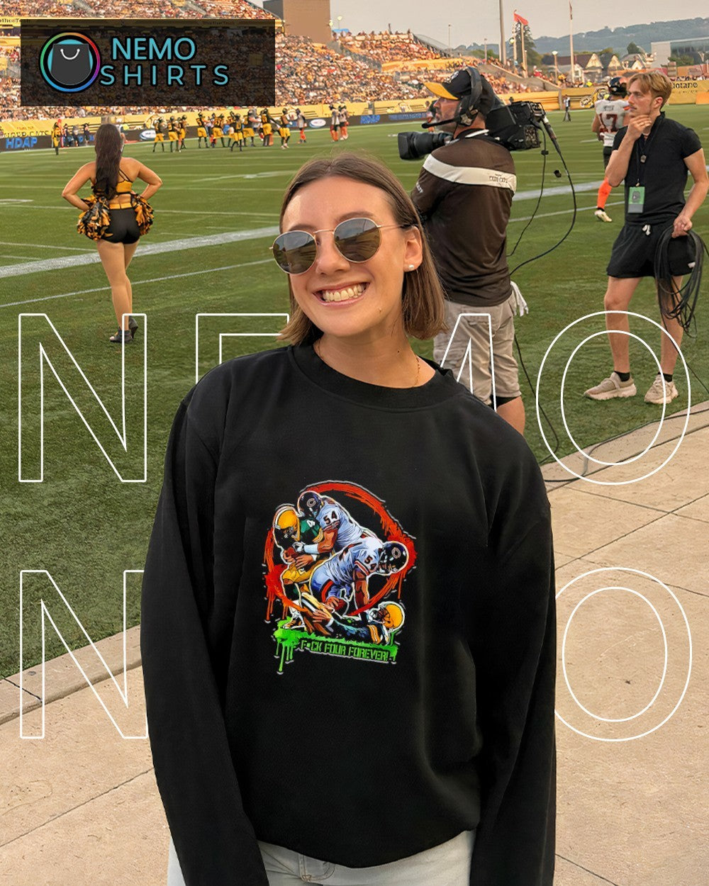 Fuck four forever Chicago Bears Green Bay Packers rivalry shirt
