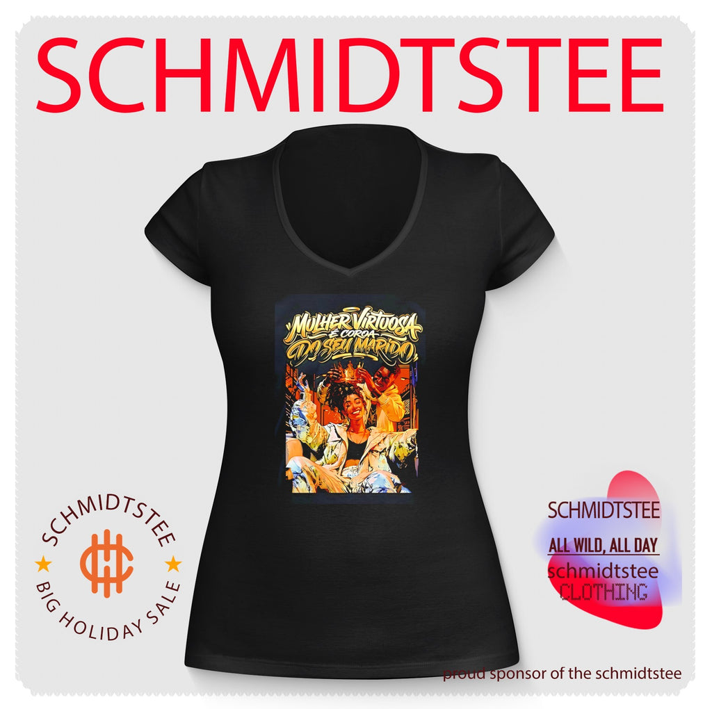 Mulher virtuasa e coroa do seu marid illustatrion shirt