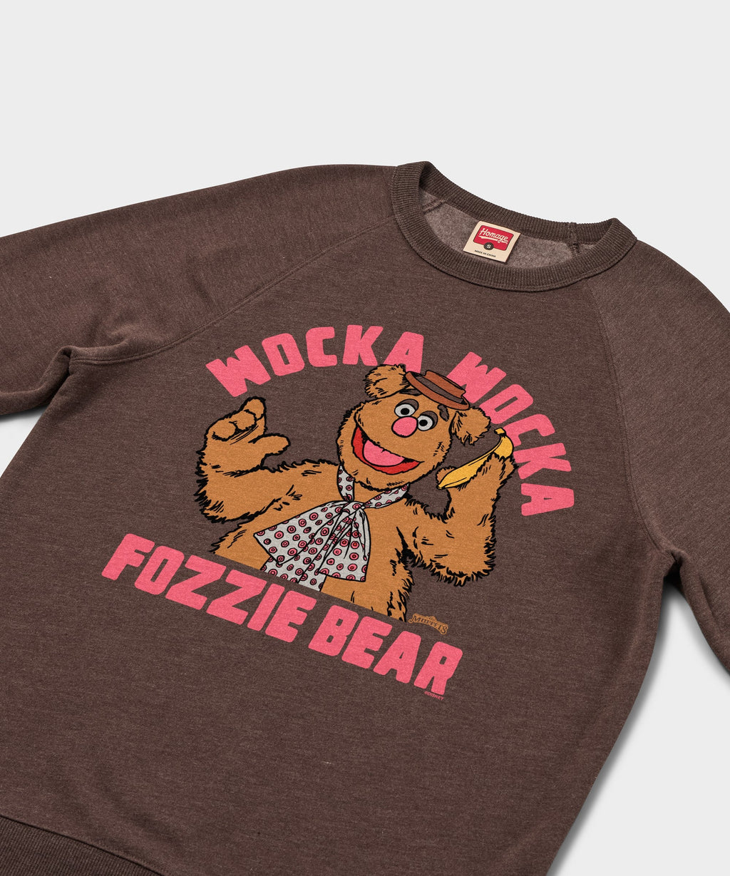 Muppets Fozzie Bear Wocka Wocka Crewneck