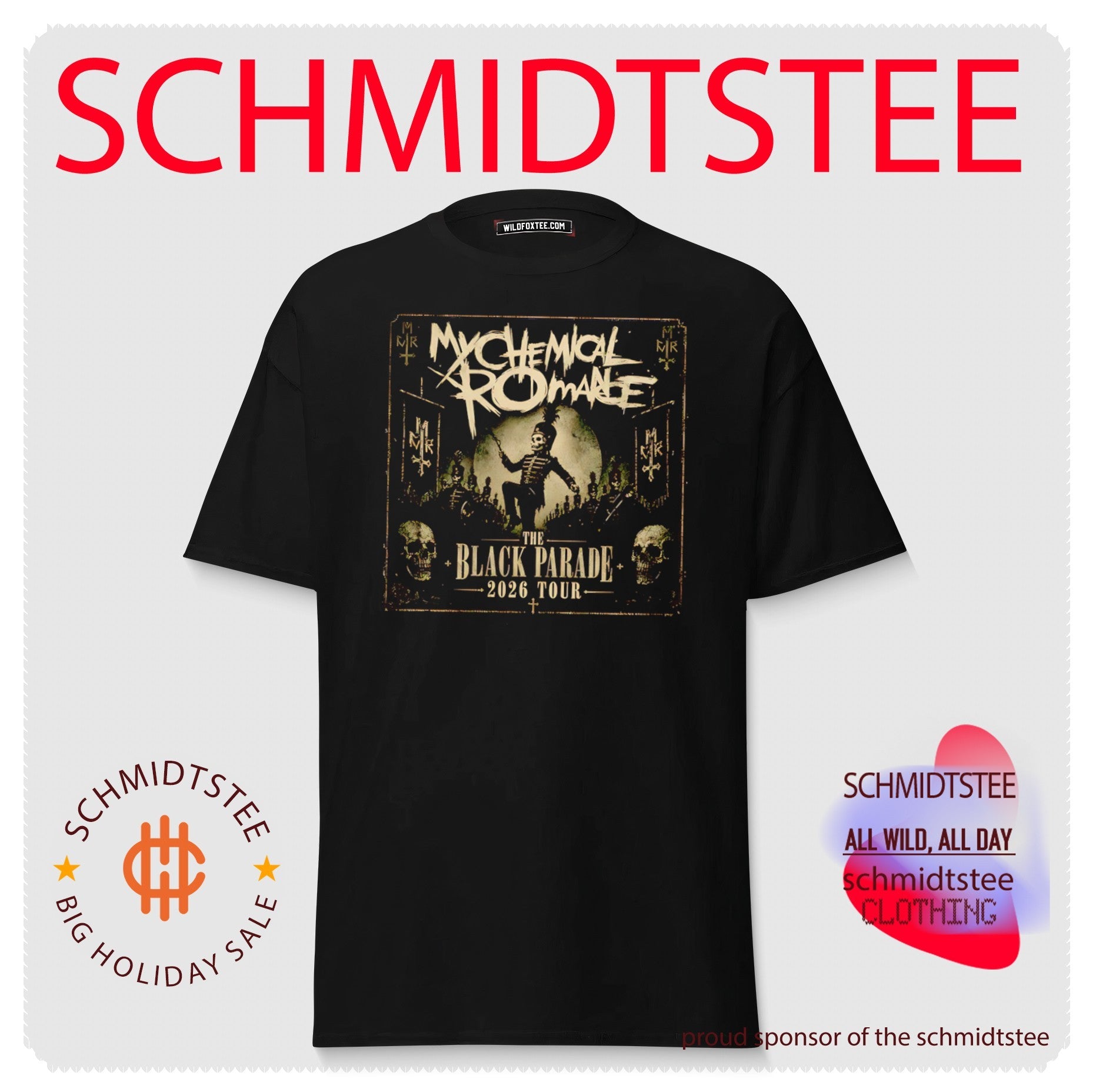 My Chemical Romance The Black Parade 2026 Tour shirt