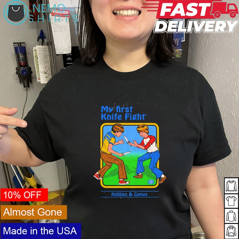 My first Knife Fight Hobbies and Games shirt
