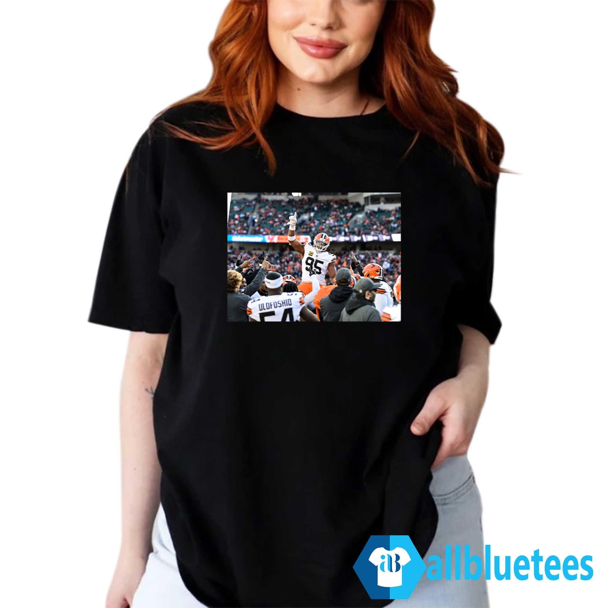 Myles Garrett Sacks Record Celebration Shirt