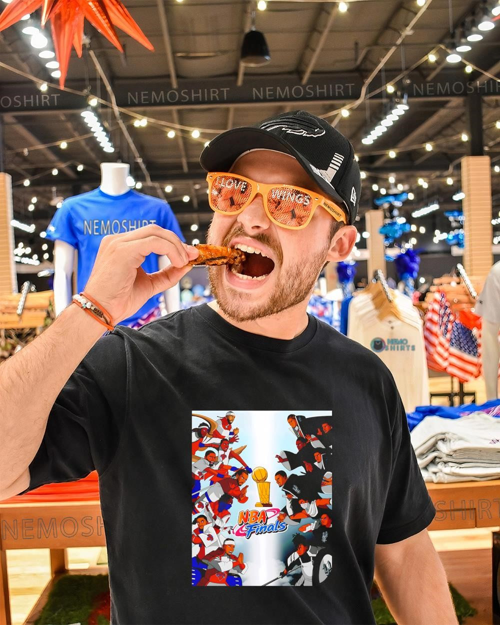 NBA Finals 2026 Knicks and Spurs Naruto anime shirt