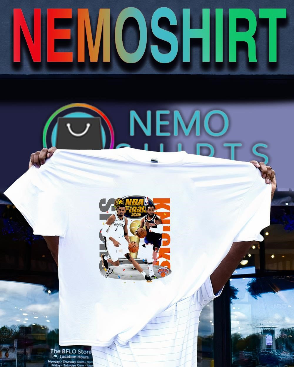 NBA Finals 2026 Spurs Wemby vs Knicks Brunson shirt