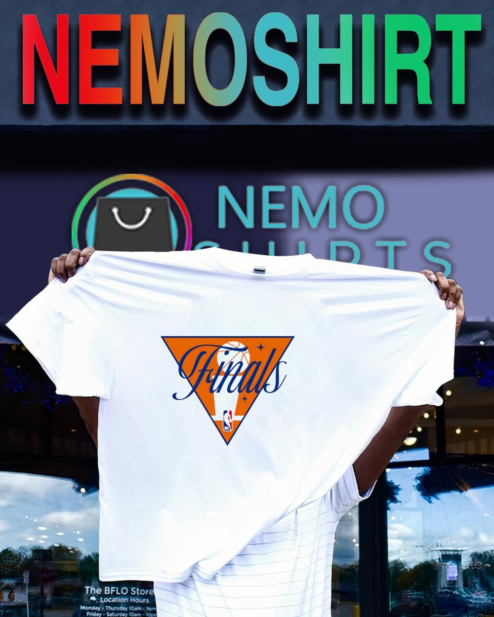 NBA Finals New York Knicks in 4 logo graphic shirt