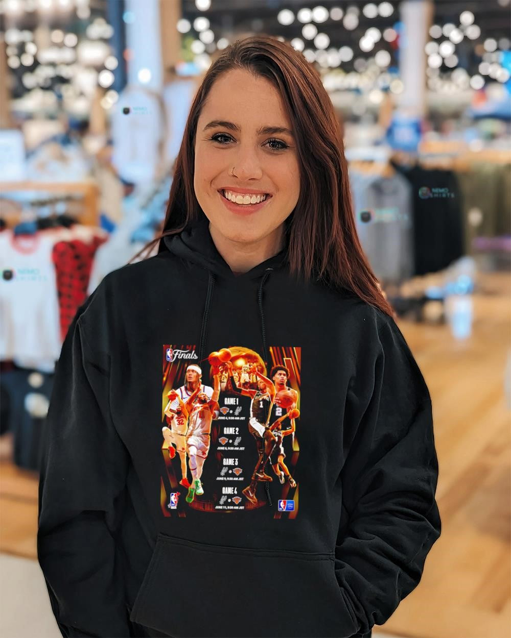NBA Finals matchup Knicks and Spurs all game 2026 shirt