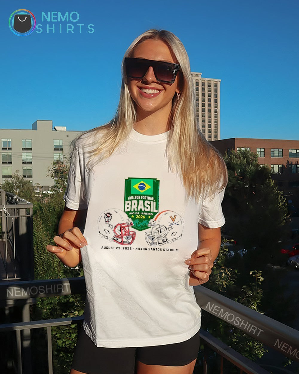 NC State Wolfpack vs Virginia Cavaliers Brasil Game 2026 helmets shirt