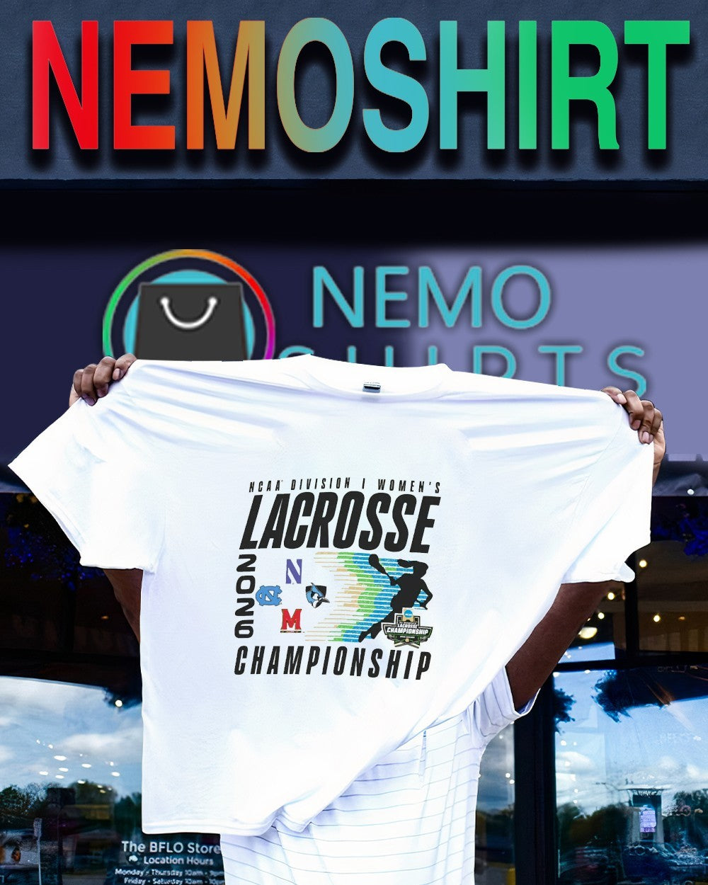 NCAA Division I women’s lacrosse 2026 championship shirt