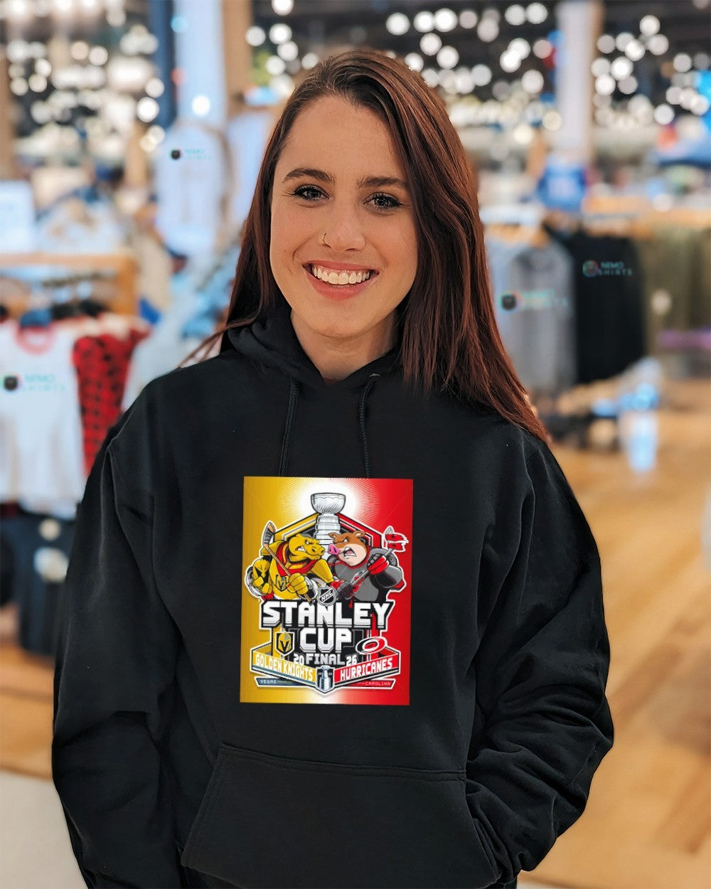 NHL Stanley Cup Final 2026 Vegas Golden Knights vs Carolina Hurricanes mascot matchup shirt