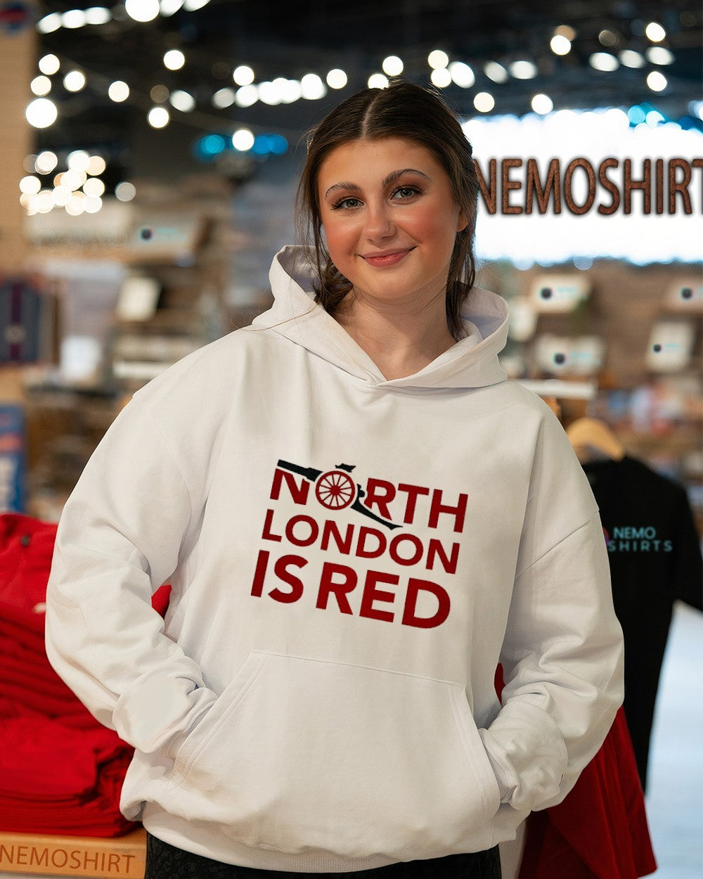 NOrth London is red Arsenal 2026 Premier League champions shirt