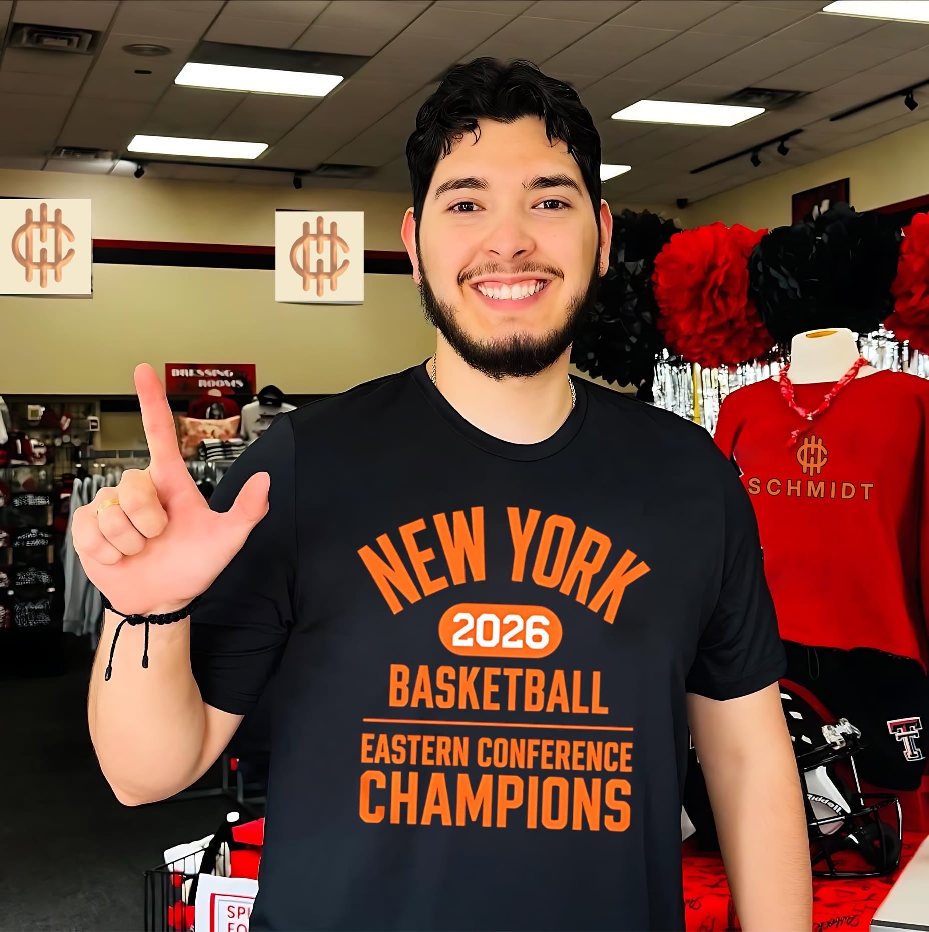 NY 2026 basketball Eastern Conference Champions simple text shirt