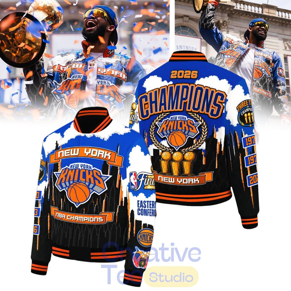 NY Knicks 2026 NBA Finals Champions Bomber Jacket