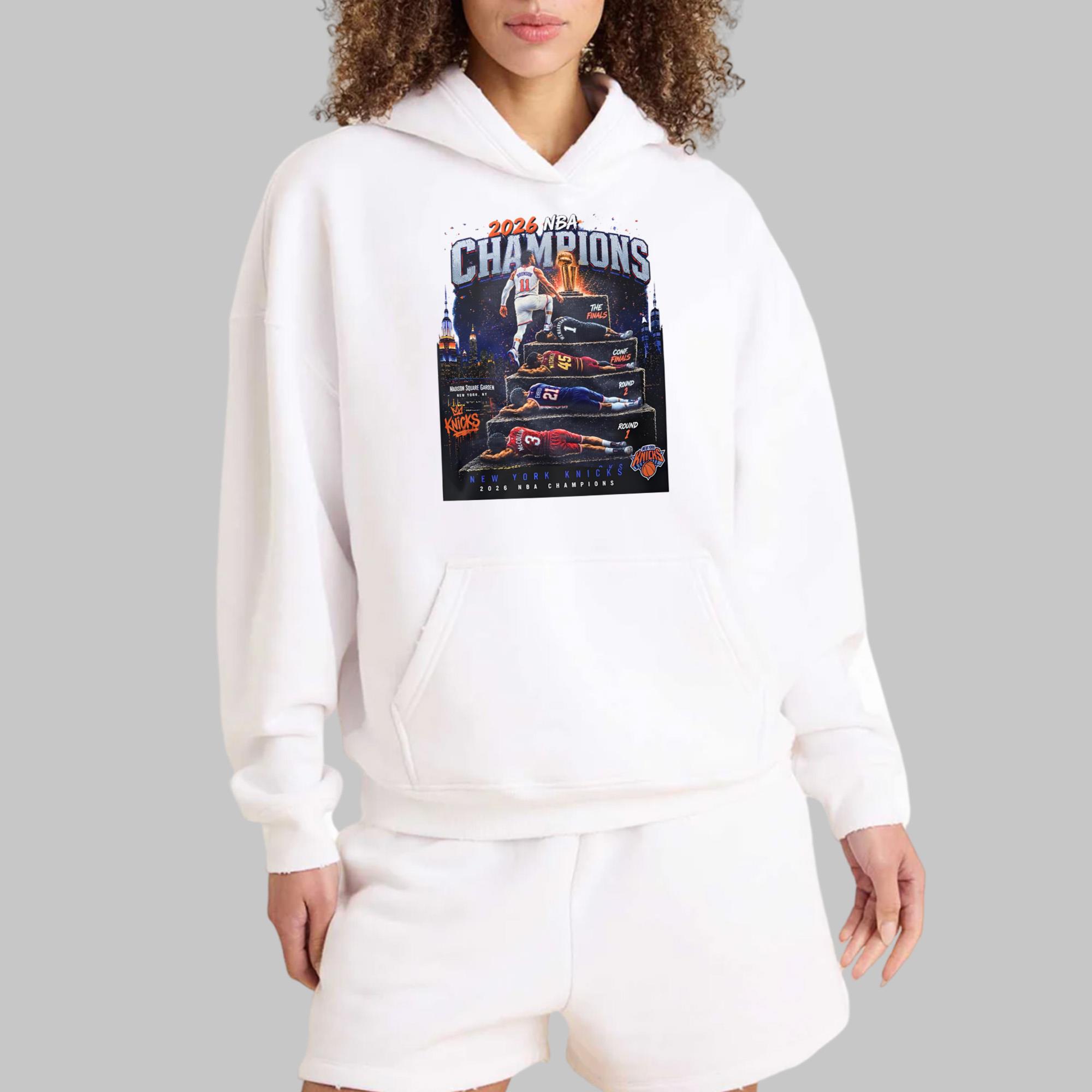 NY Knicks Champions Stairs 2026 Shirt