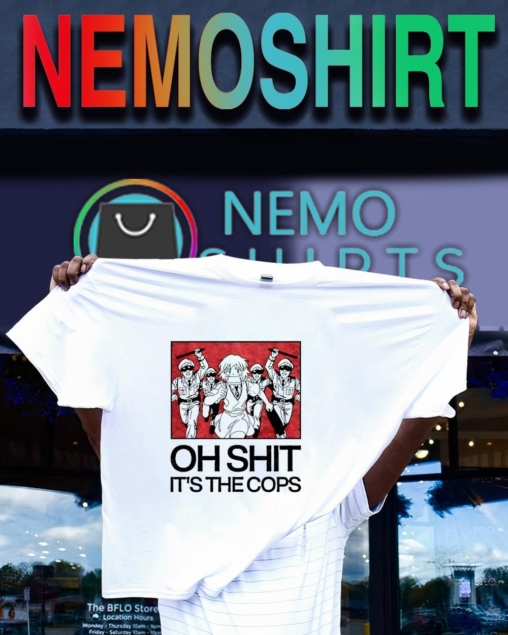 Naoki Urasawa Japanese manga oh shit it’s the Cops shirt