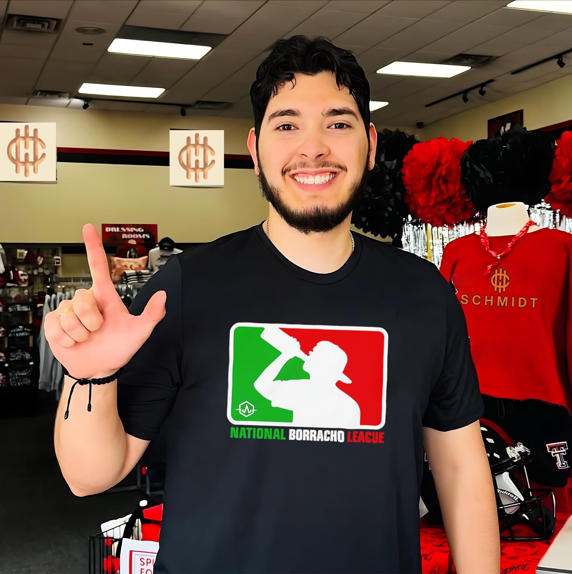 National Borracho League Mexican Drinking MLB 2026 logo shirt