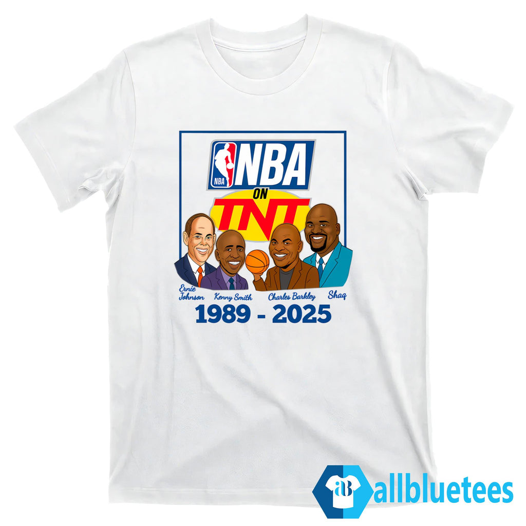 NBA On TNT Inside Basketball TV Show Caricatures Shirt