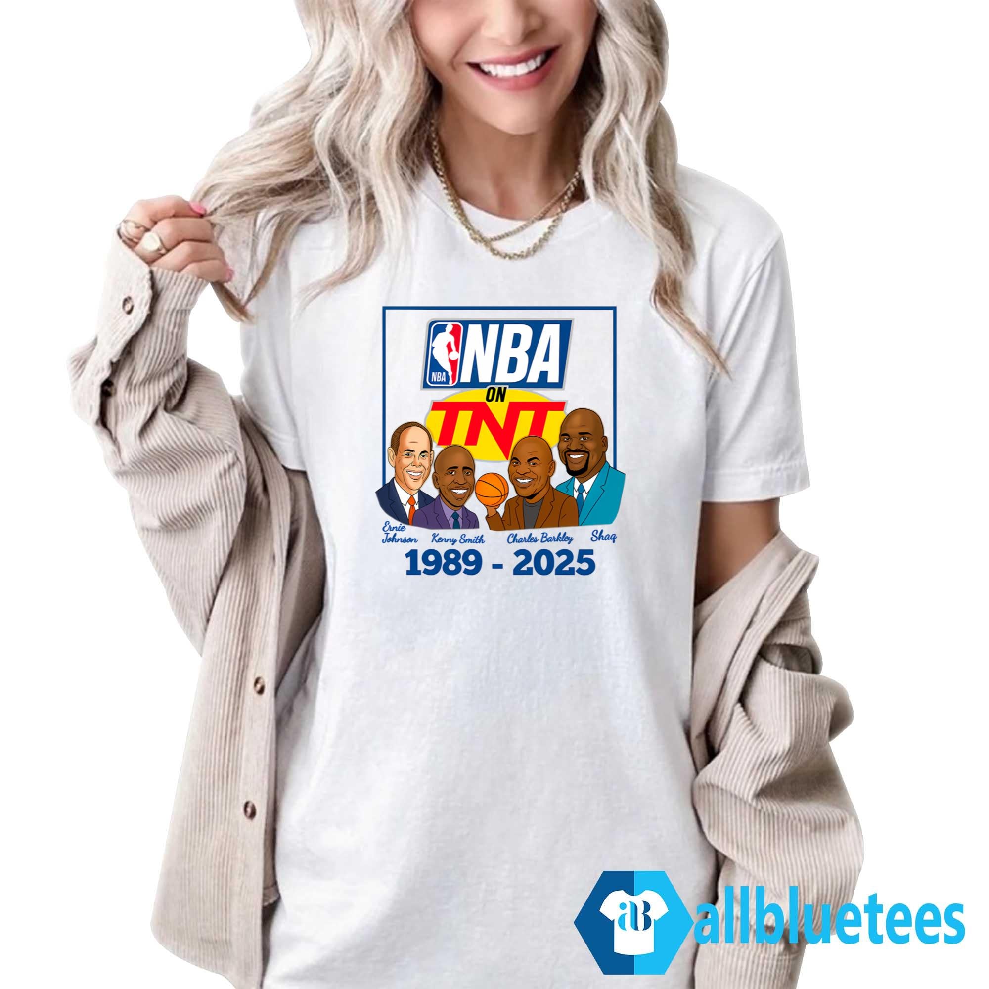 NBA On TNT Inside Basketball TV Show Caricatures Shirt