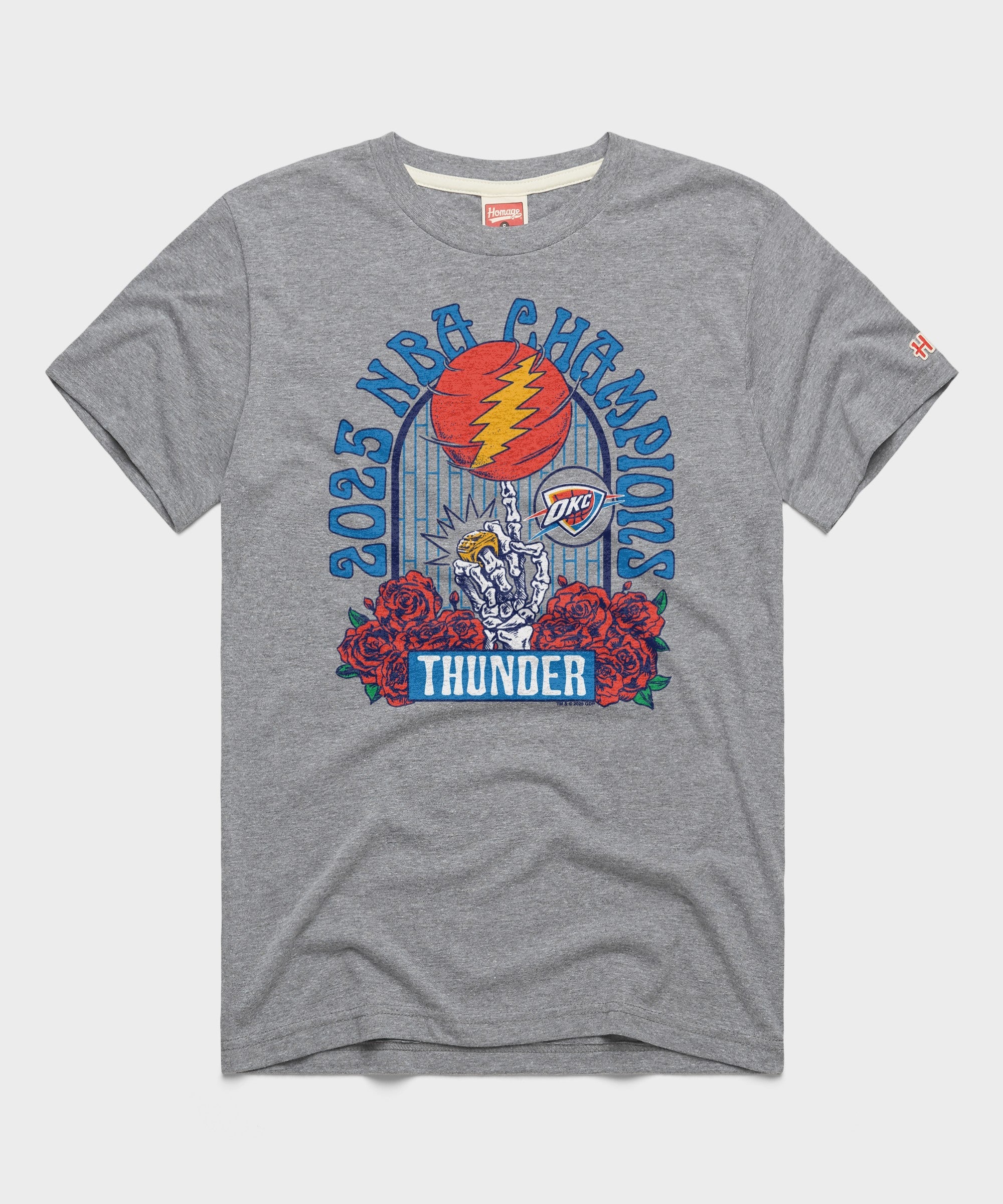 NBA x Grateful Dead 2025 Champs Thunder